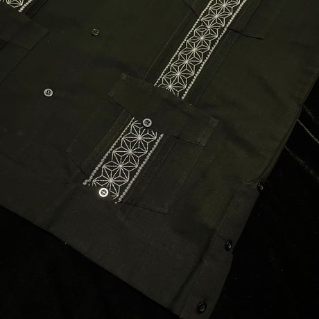 【1月〜2月】【予約商品】【長袖】【 ESGS-13L-BS】【 L/S CUBANA ASA 】【BLACKx SILVER 】 【黒x銀】