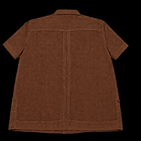 【ご注文日より１年以内にお届け】【受注生産】【半袖】【 ESG-40S-BR】【S/S CUBANA】【BROWN】 【茶色】