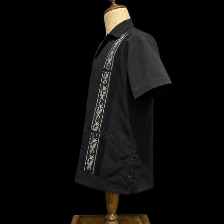 【1月〜2月】【予約商品】【半袖】【 ESG-38S-BS 】【 S/S GUAYAMISA 】【BLACK x SILVER】 【黒 x 銀】