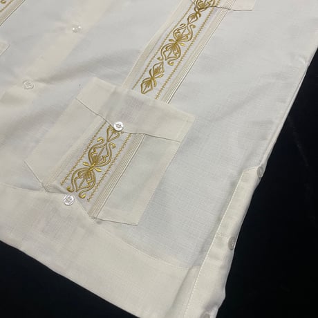【1月〜2月】【予約商品】【長袖】【 ESG-39L-OFG 】【 L/S CUBANA 】【OFF WHITEx GOLD 】 【オフホワイトx金】