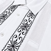 【ご注文日より１年以内にお届け】【受注生産】【半袖】【 ESG-01S-WB 】【 S/S GUAYABERA 】【 REJILLADA 】【 WHITE x BLACK 】【 白 x 黒 】