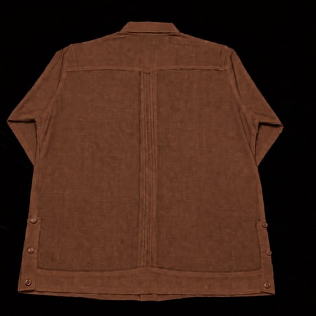 【ご注文日より１年以内にお届け】【受注生産】【長袖】【 ESG-40L-BR】【 L/S GUAYABERA 】【 CUBANA 】【 BROWN 】【茶色】