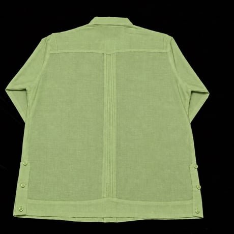【ご注文日より１年以内にお届け】【受注生産】【長袖】【 ESG-40L-PIS】【 L/S GUAYABERA 】【 CUBANA 】【PISTACHIO】 【ピスタチオ】