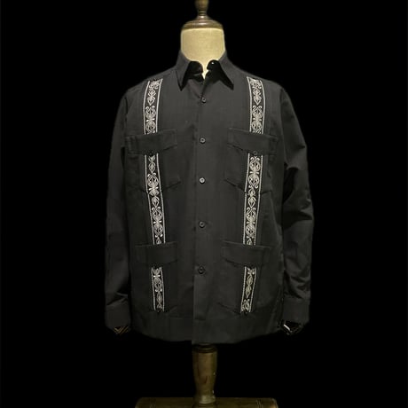 【1月〜2月】【予約商品】【長袖】【 ESG-39L-BS 】【 L/S CUBANA 】【BLACKxSILVER 】 【黒x銀】