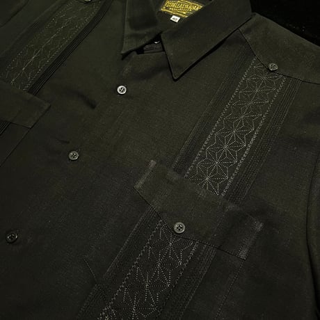 【1月〜2月】【予約商品】【長袖】【 ESGS-13L-B】【 L/S CUBANA ASA 】【BLACK】 【黒】