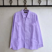 【ご注文日より１年以内にお届け】【受注生産】【長袖】【 ESG-40L-LA】【 L/S GUAYABERA 】【 CUBANA 】【 LAVENDER 】【ラベンダー】