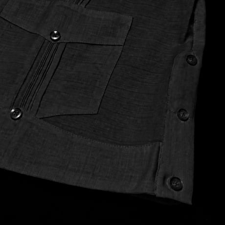 【ご注文日より１年以内にお届け】【受注生産】【長袖】【 ESG-40L-B 】【 L/S GUAYABERA 】【 CUBANA 】【 BLACK 】【黒】