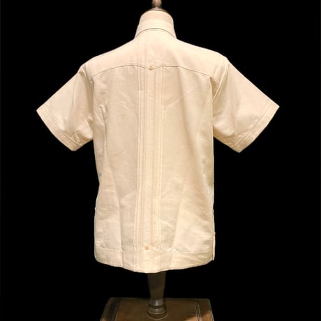 【10月下旬】【予約商品】【半袖】【 ESG-32S-LBG 】【S/S GUAYAMISA】【L.BEIGEx GOLD】 【ライトベージュ x 金】