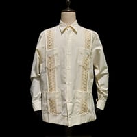 【1月〜2月】【予約商品】【長袖】【 ESGS-13L-OFG 】【 L/S CUBANA ASA 】【OFF WHITEx GOLD 】 【オフホワイトx金】