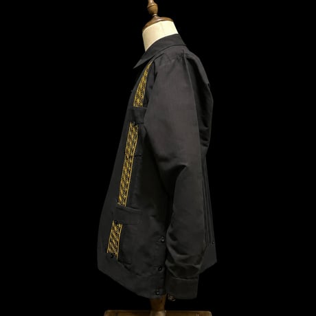 【1月〜2月】【予約商品】【長袖】【 ESGS-13L-BG 】【 L/S CUBANA ASA 】【BLACKx GOLD 】 【黒x金】