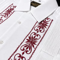 【ご注文日より１年以内にお届け】【受注生産】【半袖】【 ESG-01S-WBU 】【 REJILLADA 】【 WHITE x BURGUNDY 】【 白 x 臙脂(えんじ)色 】