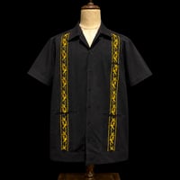 【1月〜2月】【予約商品】【半袖】【 ESG-38S-BG 】【 S/S GUAYAMISA 】【BLACK x GOLD】 【黒 x 金】