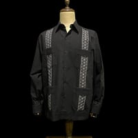 【1月〜2月】【予約商品】【長袖】【 ESGS-13L-BS】【 L/S CUBANA ASA 】【BLACKx SILVER 】 【黒x銀】