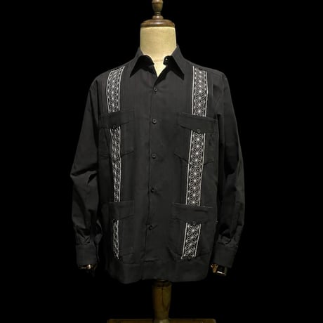 【1月〜2月】【予約商品】【長袖】【 ESGS-13L-BS】【 L/S CUBANA ASA 】【BLACKx SILVER 】 【黒x銀】