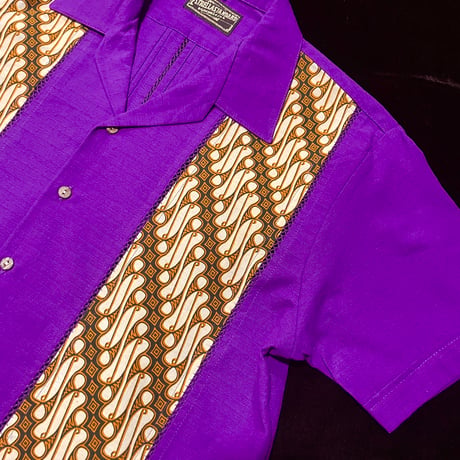 【7/31入荷】【予約商品】【半袖】【 ESGP-09-8S-PU 】【 S/S FRONT PANEL SHIRTS 】【 VINTAGE BATIK 】