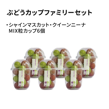 【予約販売】シャインマスカット×クイーンニーナMIX粒カップセット