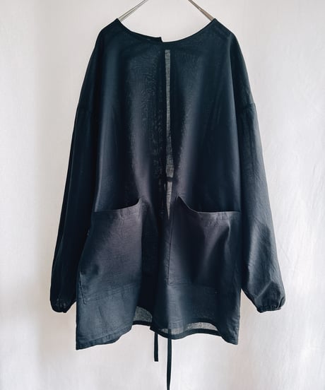 【SAMPLE SALE】 ボイルガーゼ カッポウ   ミドル　ブラック