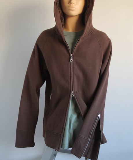late00s-early10s 🐻⛓️ zip-up hoodie made in china