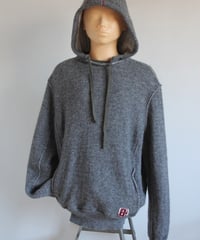 mid00s-late00s 🐺🎈🗝️ knit hoodie made in china
