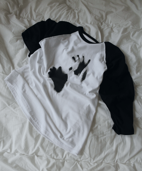 J👥ホラー raglan tee made by me