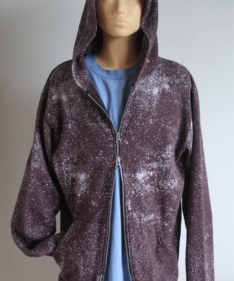 late00s 🍫🌫️💦 w-zip up hoodie made in japan