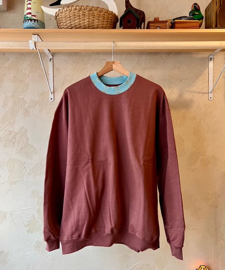 RELAX FIT   №80            [ RUST COLOR CREW SWEAT ]