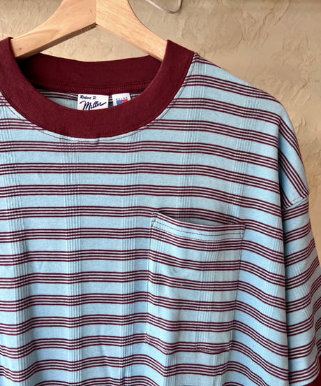 RELAX FIT  №127 [ Miller × Relaxfit  Panel Rib Border tshirt]