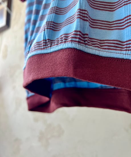 RELAX FIT  №127 [ Miller × Relaxfit  Panel Rib Border tshirt]
