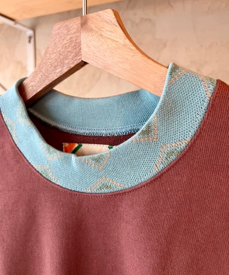 RELAX FIT   №80            [ RUST COLOR CREW SWEAT ]