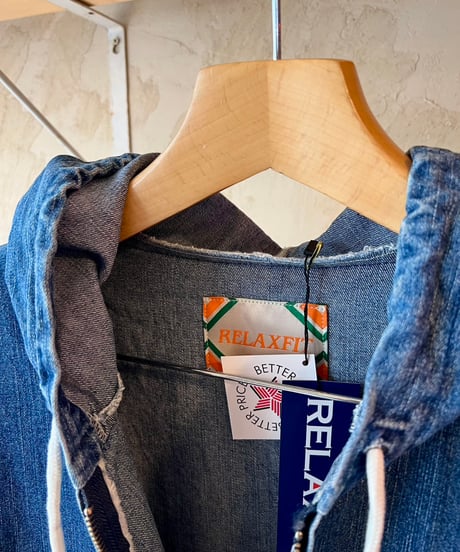 RELAX FIT №58  [ Denim Easy ziphoodie ]