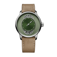Louis Erard / Regulator Esprit Flinqué / Noirmont Mètiers d‘Art / LE85248AA69BVA158 Green