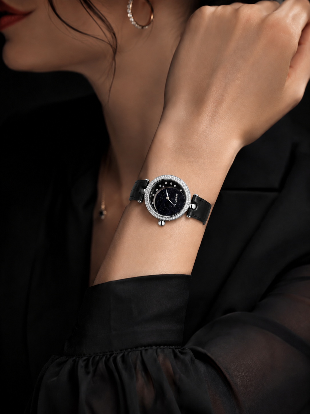 KORLOFF / LUNA / KR04WA1020066 Balck Aventurine