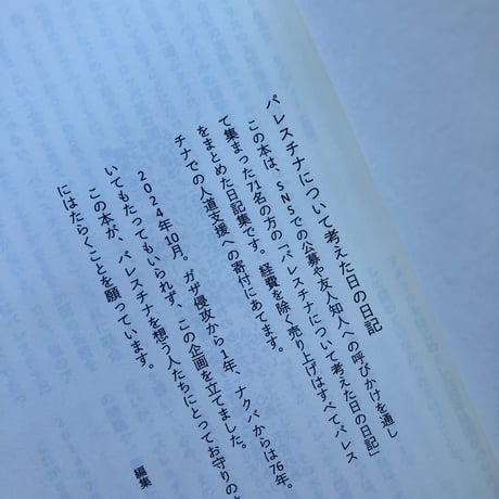 パレスチナについて考えた日の日記