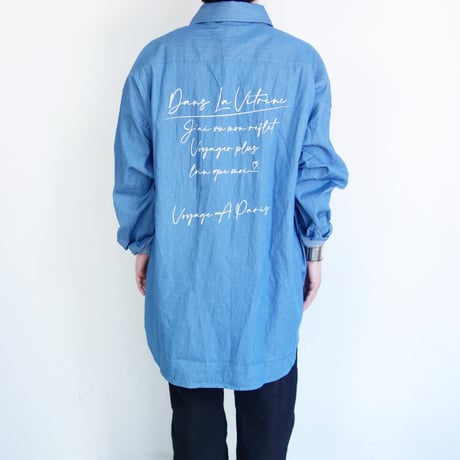 TRICOMER　VOYAGE A PARIS / BIG SHIRT DUNGARY