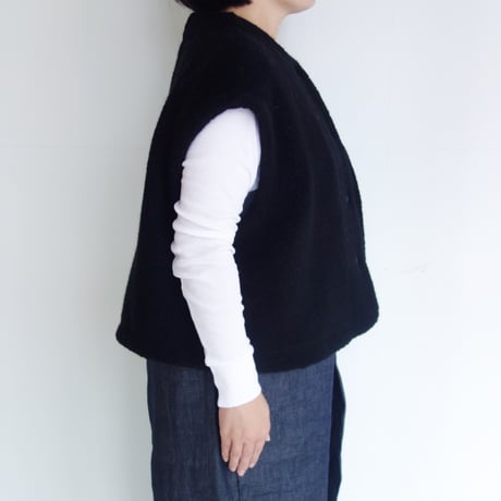 comm.arch.　Wool / Cotton Boa Fleece Sleeveless