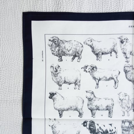 ASEEDONCLOUD　Handkerchiefh【Sheep】