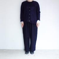homspun　モヘアカーディガン【ネイビー】