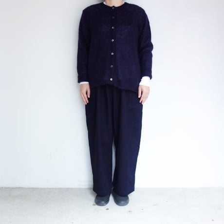 homspun　モヘアカーディガン【ネイビー】