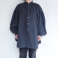 comm.arch.　Cotton Suede Gathered Blouse