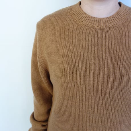 Yonetomi　ORGANIC BROWN COTTON KNIT PULLOVER