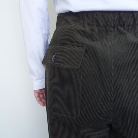 comm.arch.　8W Organic Corduroy Wide Pants【Deep Forest】