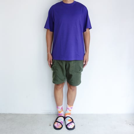 Yonetomi　GARMENT DYED BORDER T-SHIRT (Short Sleeve)
