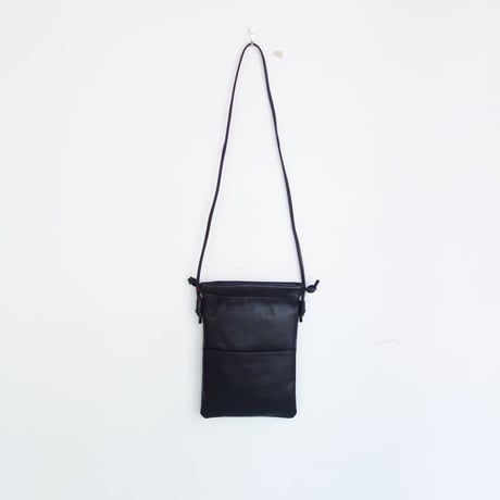 kalsac　SHEEP LEATHER DRAWSTRING SHOULDER