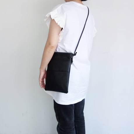 kalsac　SHEEP LEATHER DRAWSTRING SHOULDER