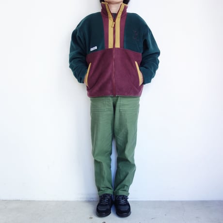 South2 West8 x COLUMBIA PFG　Wintertrainer™ Fleece Jacket【Green × Burgundy】