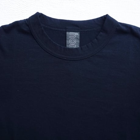 homspun　天竺 6分袖Tシャツ【ブラック】