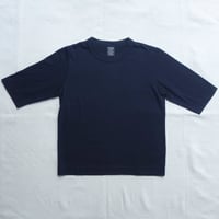homspun　天竺 6分袖Tシャツ【ブラック】