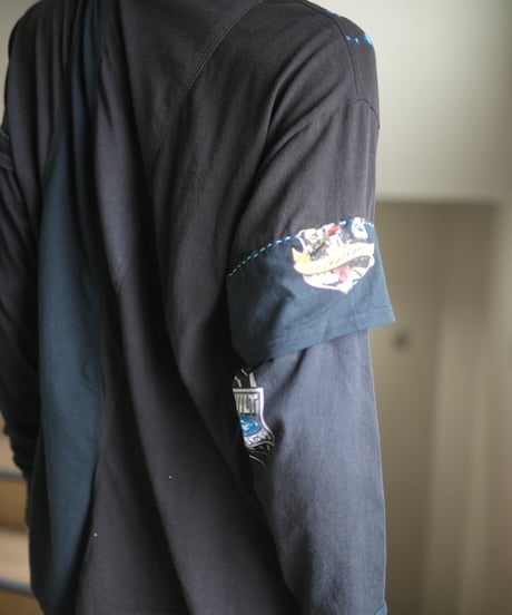 "季節外れの雪が降る" Unseasonable snow LS T-Shirt ,Rebuild by vintages