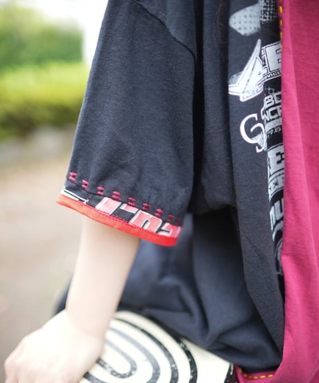 "グッドログアウトのTシャツ" Good Logout T-shirt,Rebuild by vintages