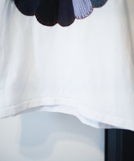 "私だけの花のTシャツ / 第九十二色" my own flower sweatshirt, patchworked by vintages